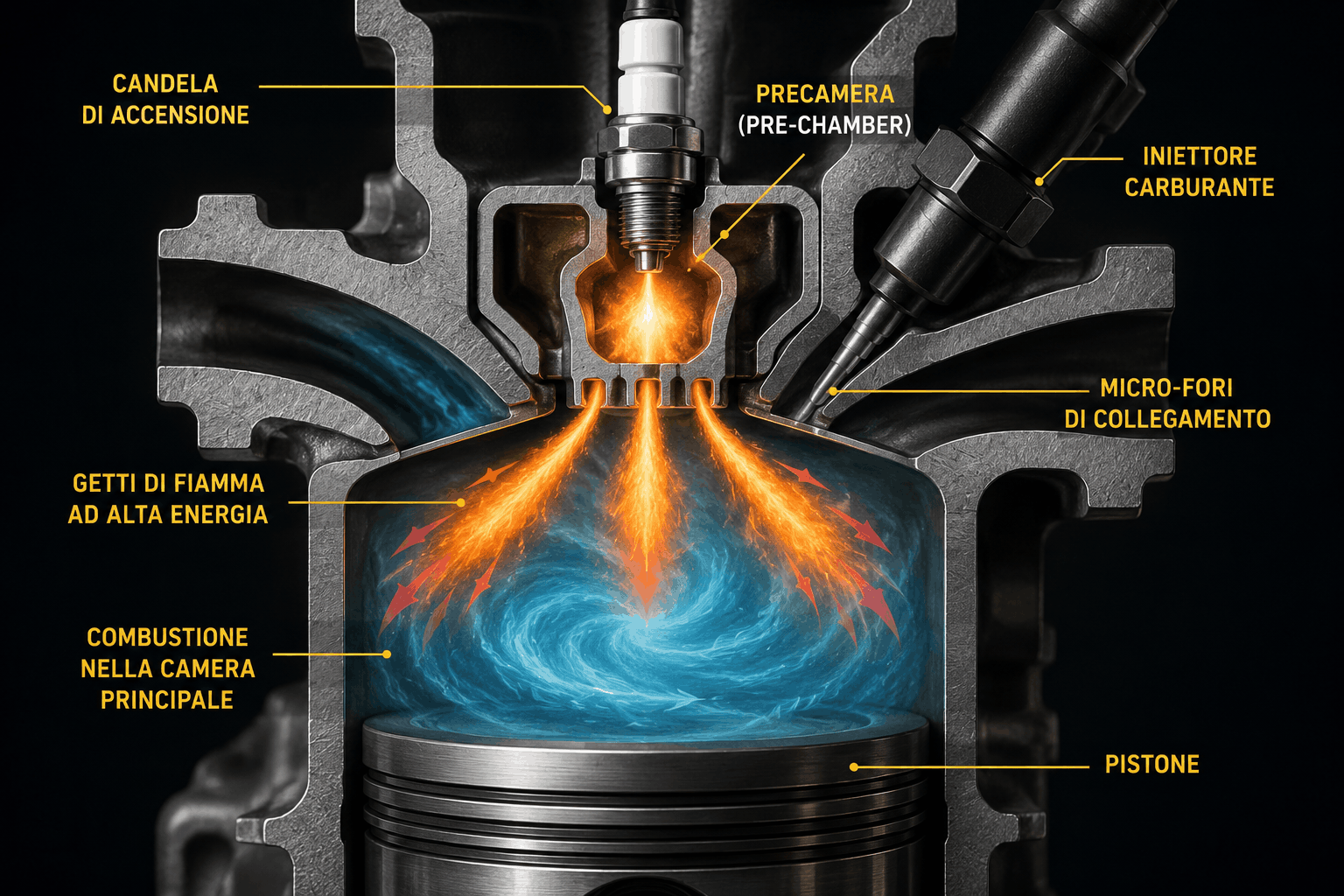 motore pre-chamber