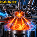 schema di combustione motore pre-chamber
