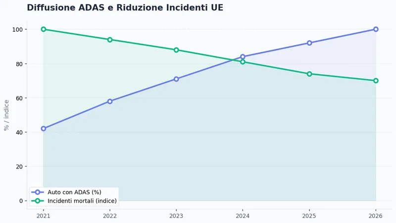 Diffusione ADAS e Riduzione Incidenti UE