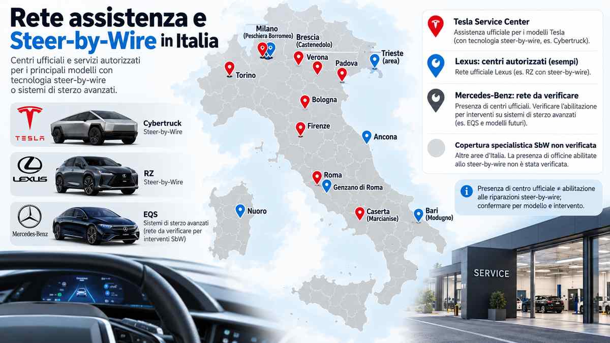 Rete Steer-by-Wire in Italia